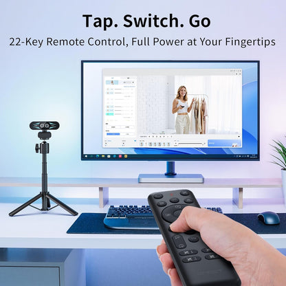 EMEET C60E Dual-Camera 4K Streaming Webcam