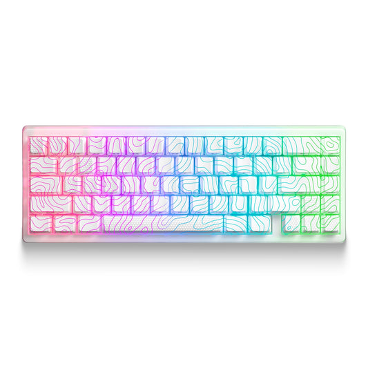 XVX M67 JadeStone VIA Tri-Mode Mechanical Keyboard with IMD-Tech Keycaps (Stellar White)
