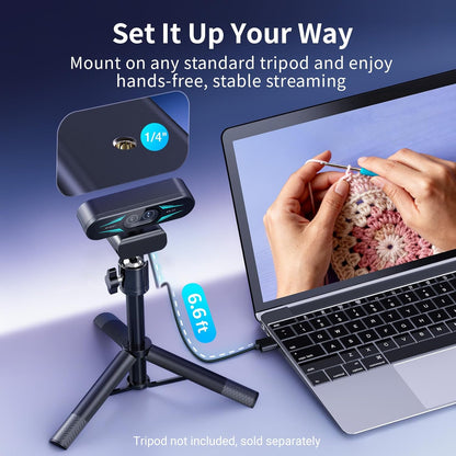 EMEET C60E Dual-Camera 4K Streaming Webcam