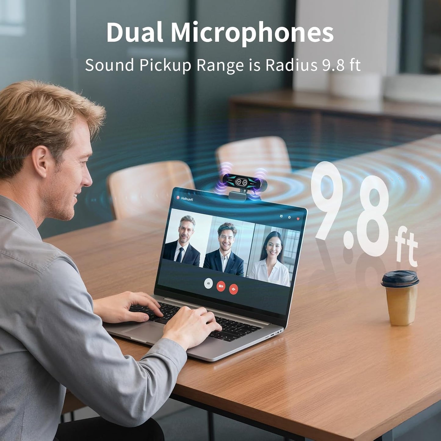 EMEET C60E Dual-Camera 4K Streaming Webcam