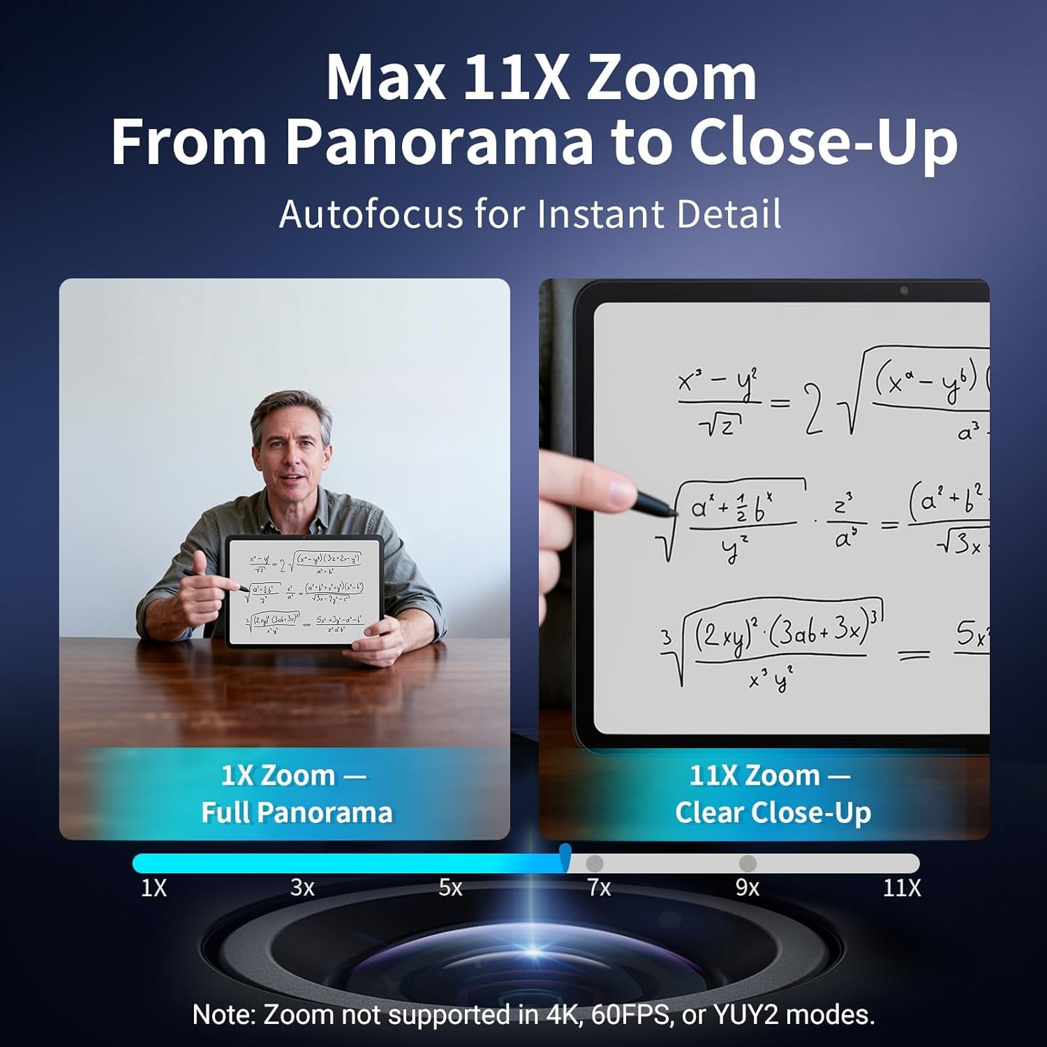 EMEET C60E Dual-Camera 4K Streaming Webcam